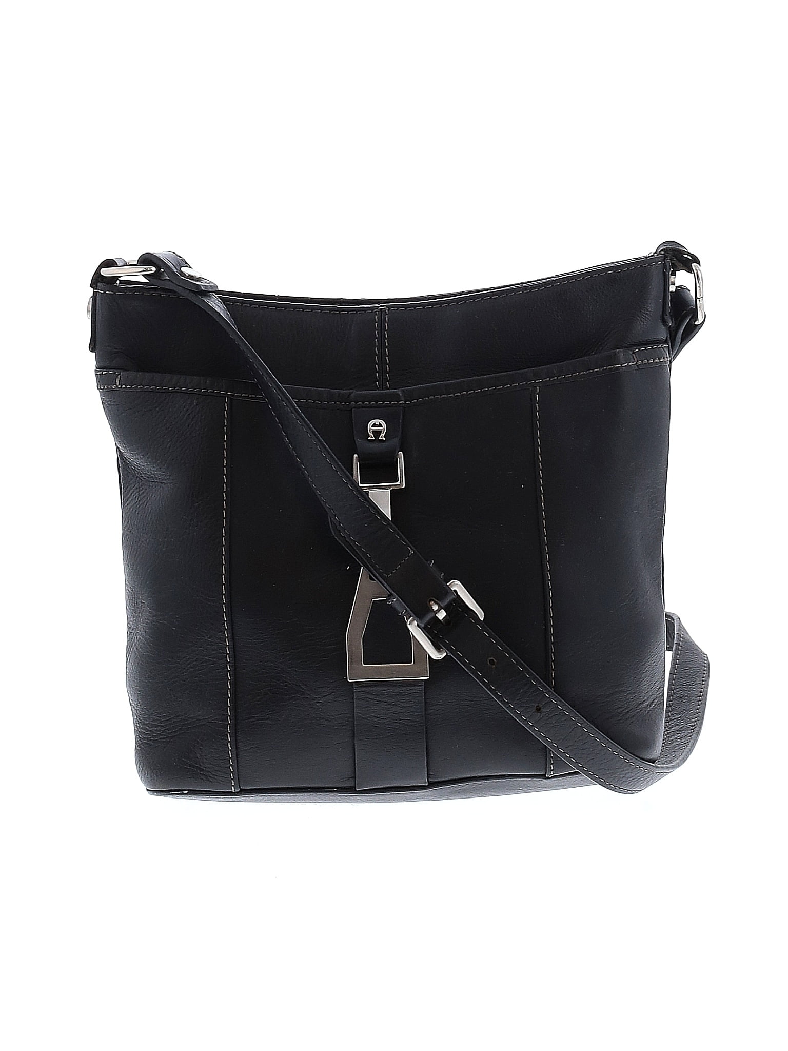 Etienne Aigner 100% Leather Black Leather Crossbody Bag One Size - 80% ...