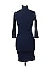 Capella Apparel Solid Blue Casual Dress Size L - photo 2