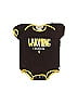 Third Street Black Short Sleeve Onesie 0-3 MO / 3 MO - photo 1
