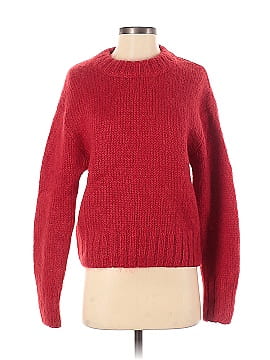 Divided By H&M Womens Pullover Knitted Sweater V Neck Long Sleeve Red –  Goodfair