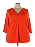 Belle By Kim Gravel Orange Pullover Sweater Size 3X (Plus) - photo 1