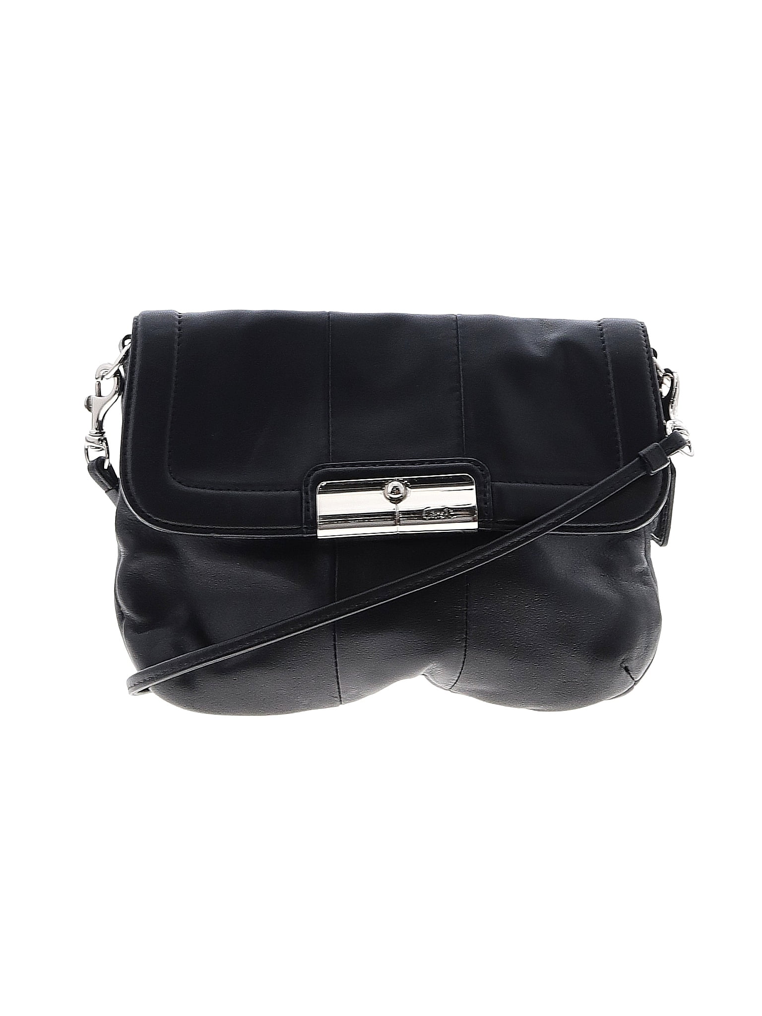 Coach Black Leather Crossbody Bag One Size 77 off thredUP