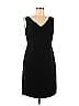 Worthington 100% Polyester Solid Black Cocktail Dress Size 6 - photo 1