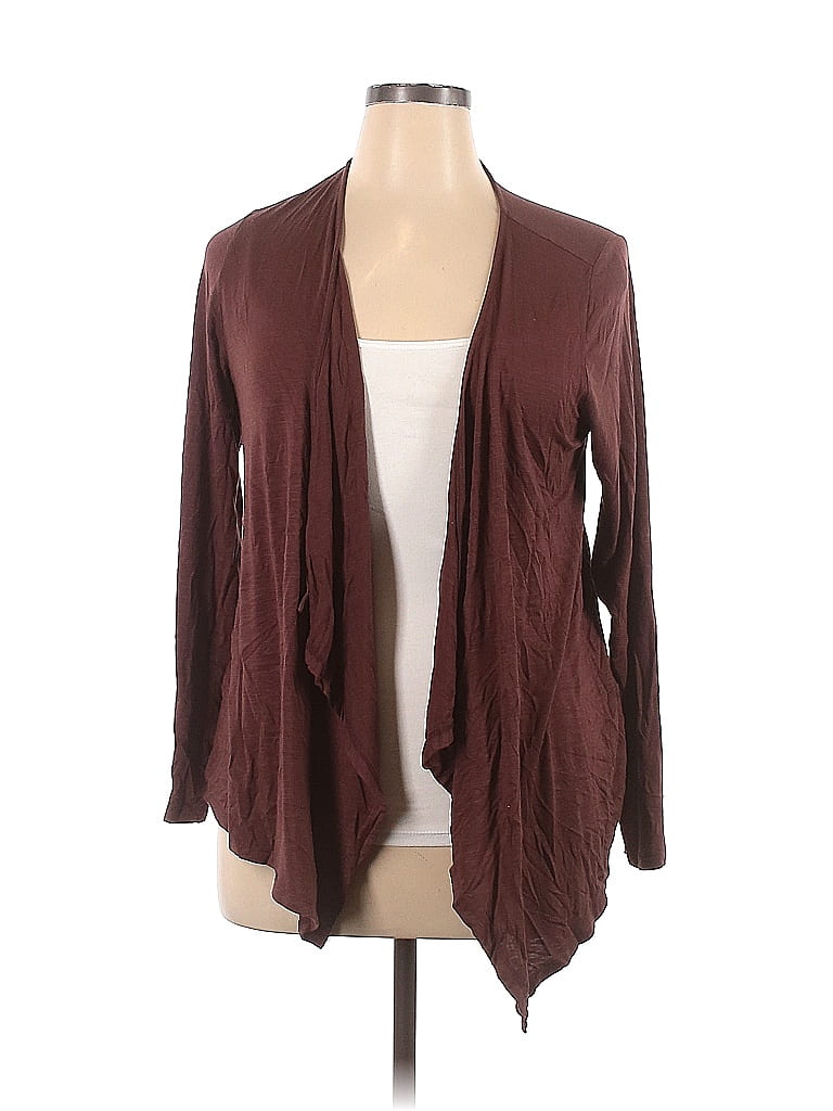 Torrid Color Block Solid Brown Cardigan Size 1X Plus (1) (Plus) - 67% ...