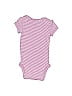 Carter's Stripes Purple Pink Short Sleeve Onesie Newborn - photo 2