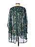 Pure Energy 100% Polyester Teal 3/4 Sleeve Blouse Size 3 - photo 2