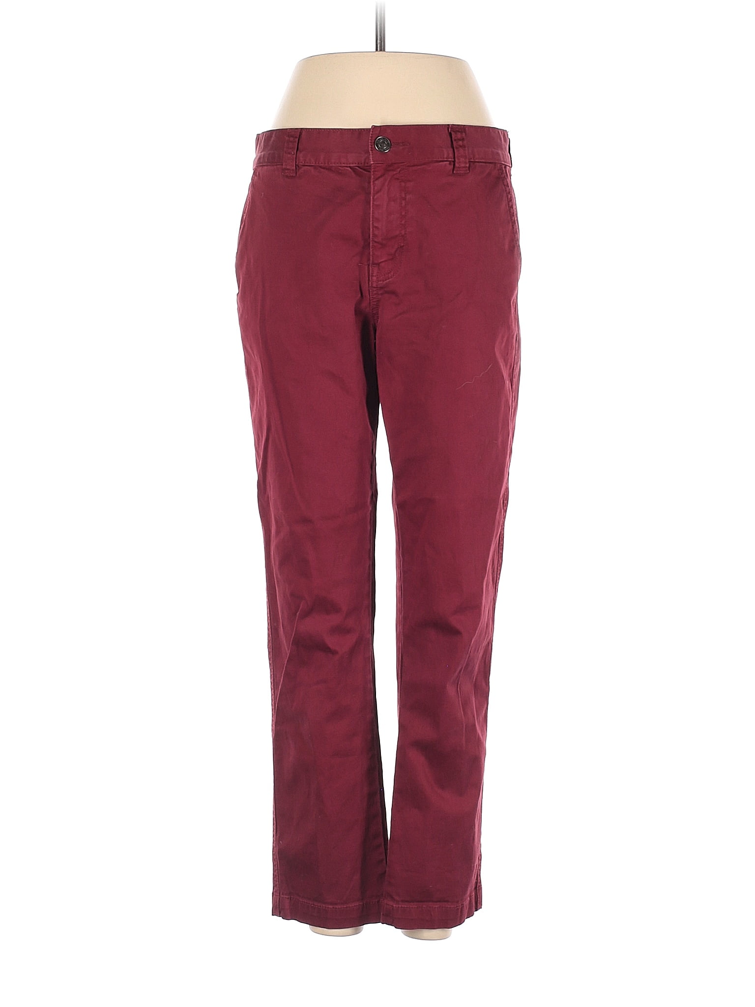 Current/Elliott Burgundy Khakis 27 Waist - 87% off | ThredUp