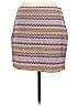 Assorted Brands Jacquard Argyle Fair Isle Chevron-herringbone Graphic Stripes Aztec Or Tribal Print Chevron Purple Pink Casual Skirt Size L - photo 2