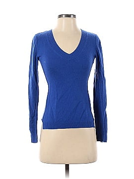 Aqua Cashmere Pullover Sweater (view 1)