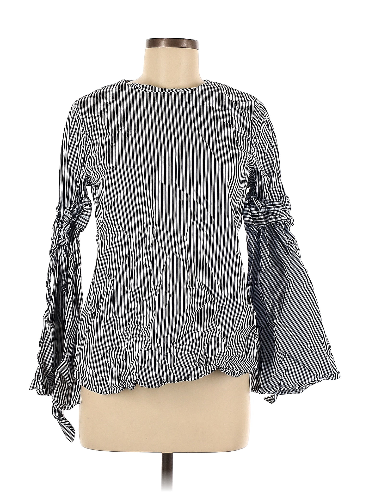 Cupio 100% Cotton Black Long Sleeve Blouse Size M - 73% off | thredUP