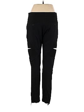 Burberry Cut-out Panel Technical Twill Skinny Fit Trousers In Black (view 2)