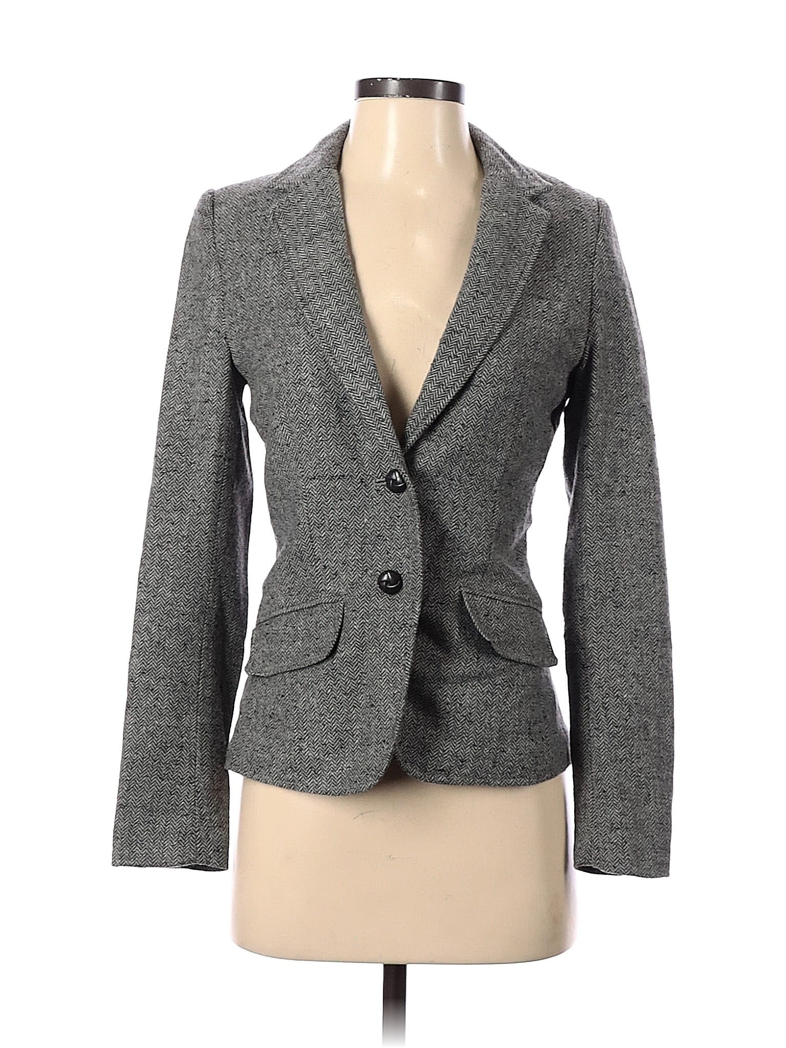 H&M L.O.G.G. Gray Blazer Size 4 - 54% off | ThredUp