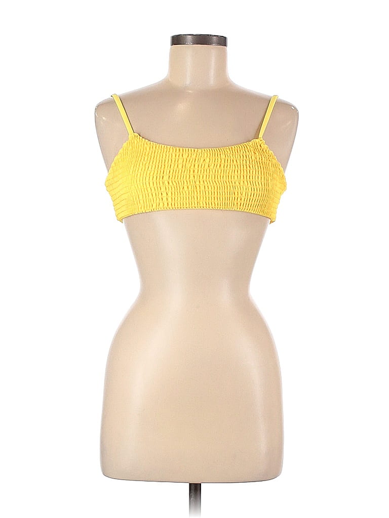 Zaful Yellow Sleeveless Top Size 6 - photo 1