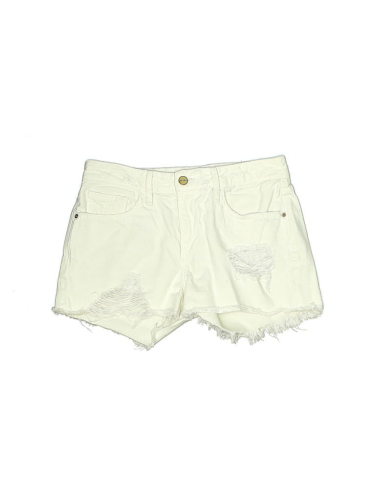 FRAME Denim 100% Cotton Ivory Denim Shorts 25 Waist - photo 1