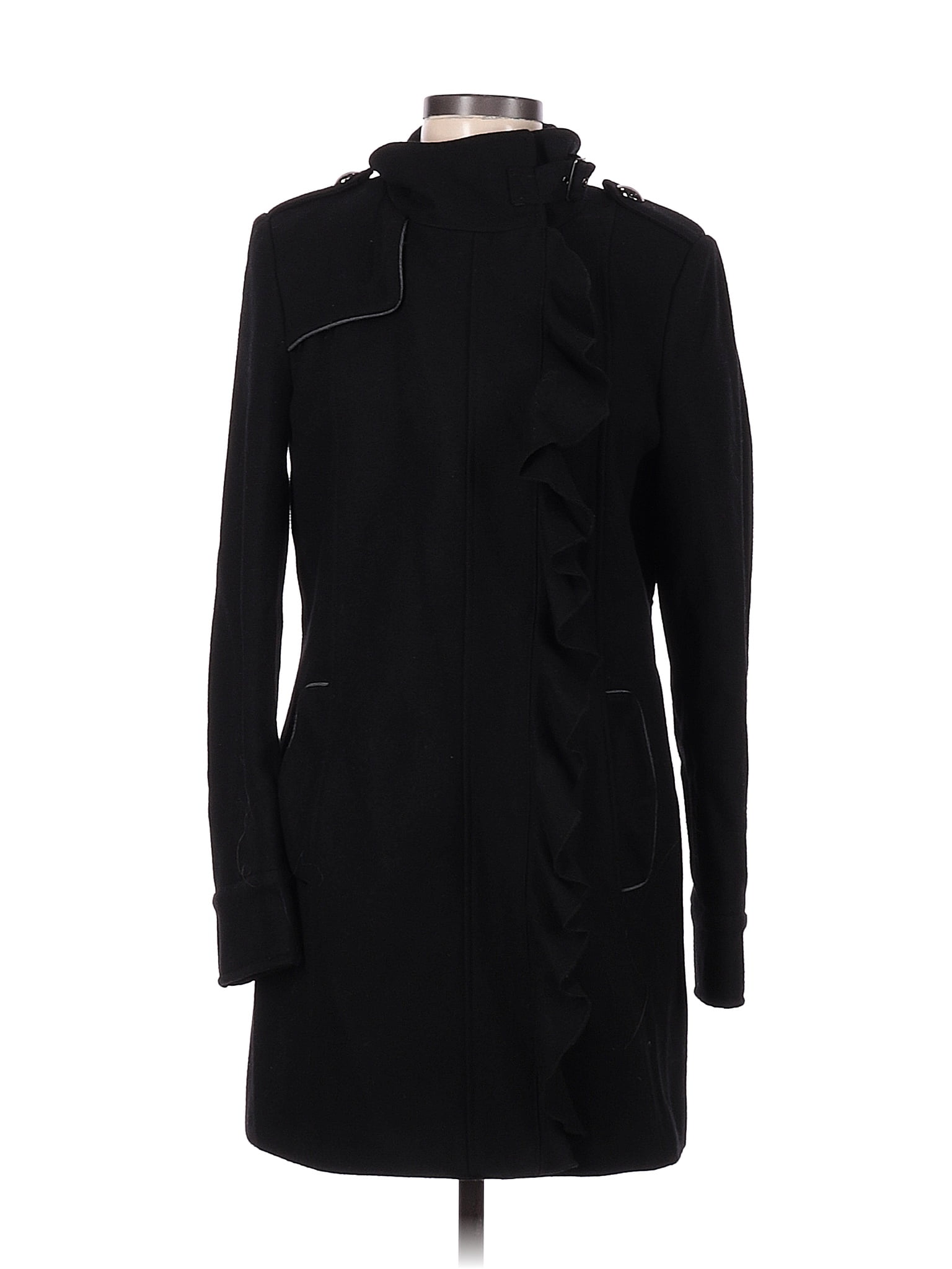 Tahari black store coat