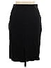 Ellen Tracy Solid Black Gray Formal Skirt Size 14 - photo 2