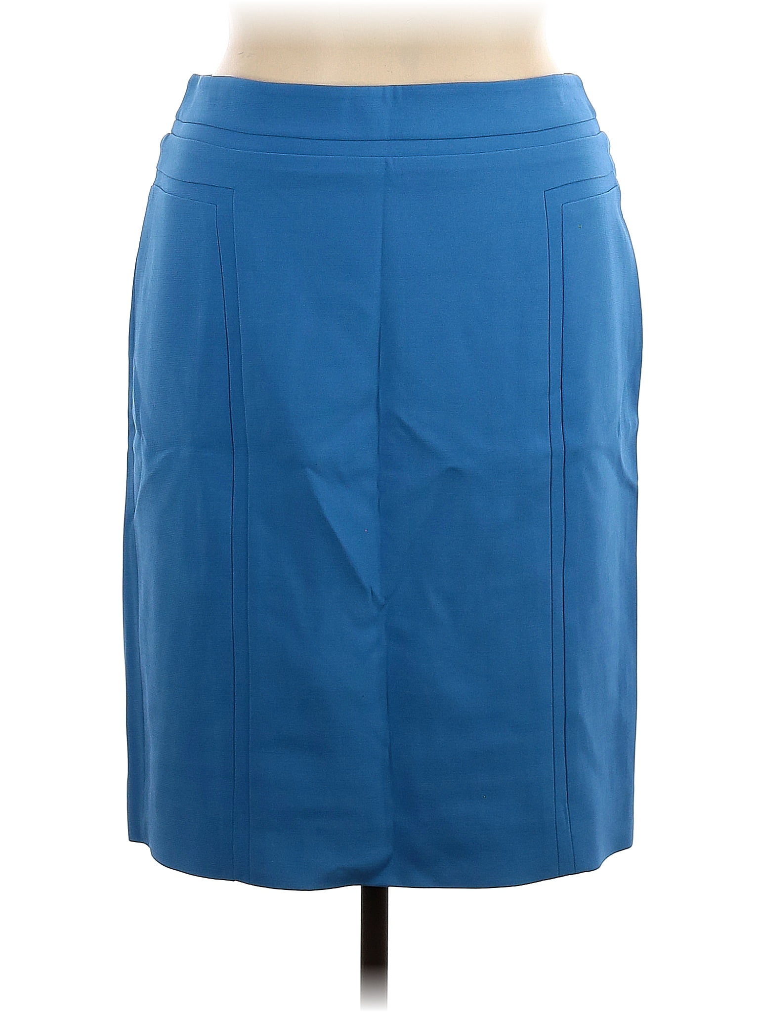 Jupe Crayon Neuve Avec étiquette - White House Black Market - Broderie Géométrique Bleu/blanc - Taille 8