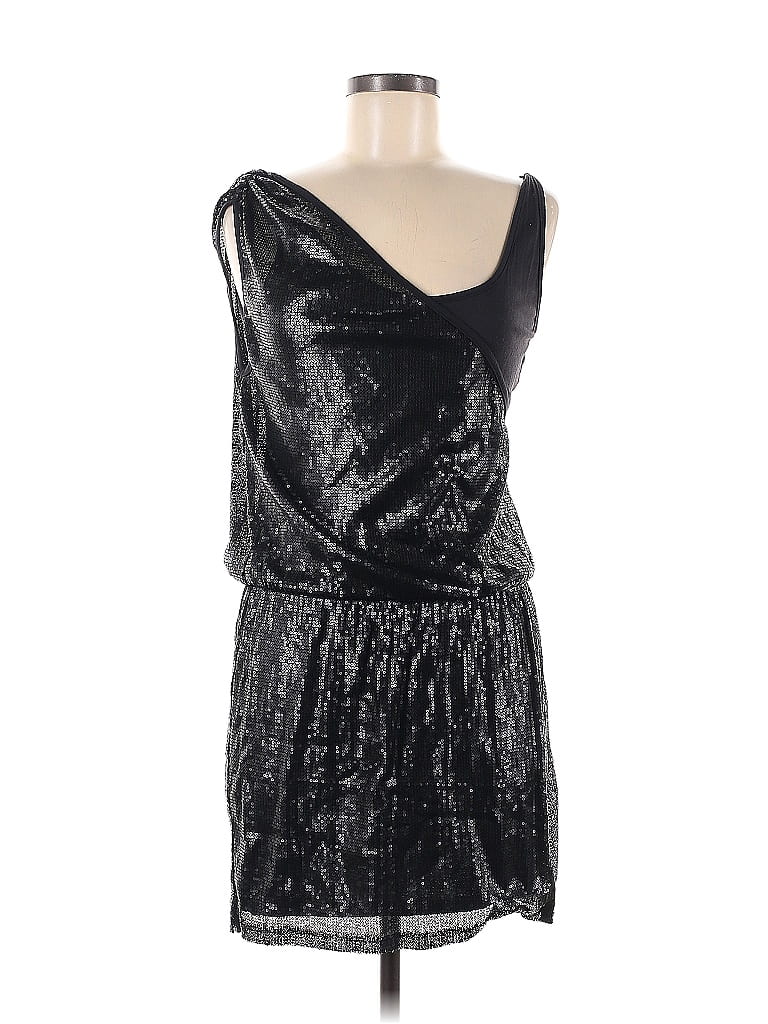 Bar III 100% Polyester Silver Black Cocktail Dress Size M - photo 1