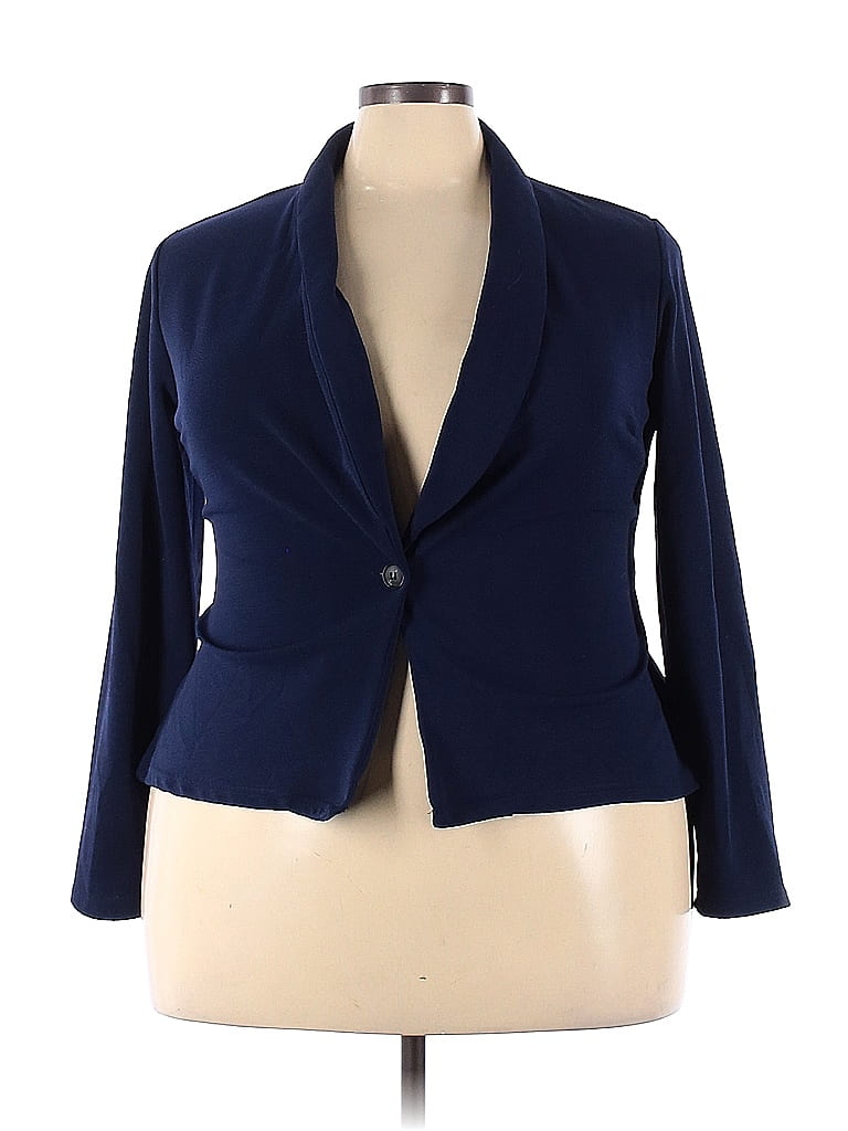 Shein Blue Blazer Size 3X (Plus) - 47% off | thredUP