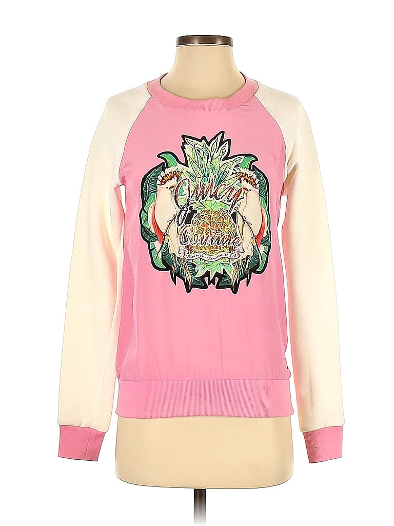 Juicy Couture 100 Silk Pink Sweatshirt Size Xs 74 Off Thredup