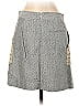 Billy Reid Houndstooth Jacquard Marled Grid Tweed Chevron-herringbone Gray Casual Skirt Size 4 - photo 2