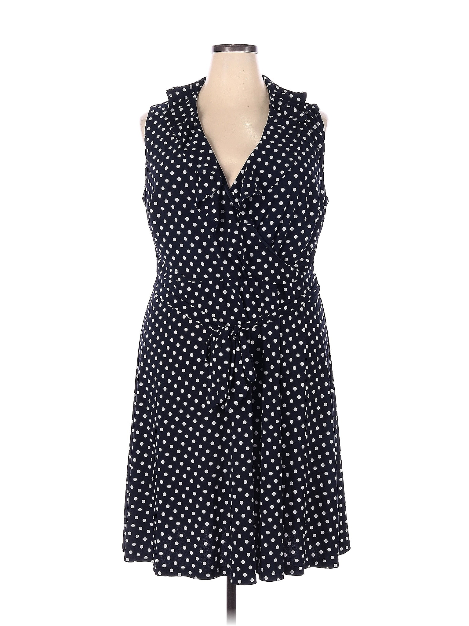 Chaps Blue Casual Dress Size 20 (Plus) 45 off thredUP