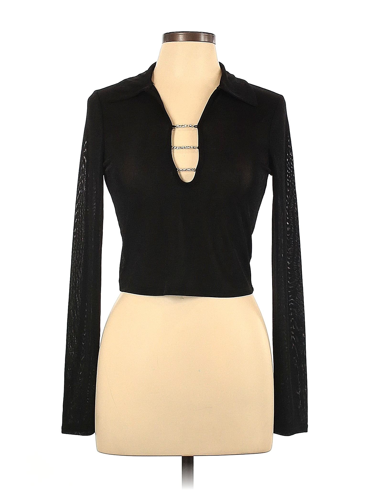 Mixed Threads Black Long Sleeve Top Size L - 65% off | thredUP