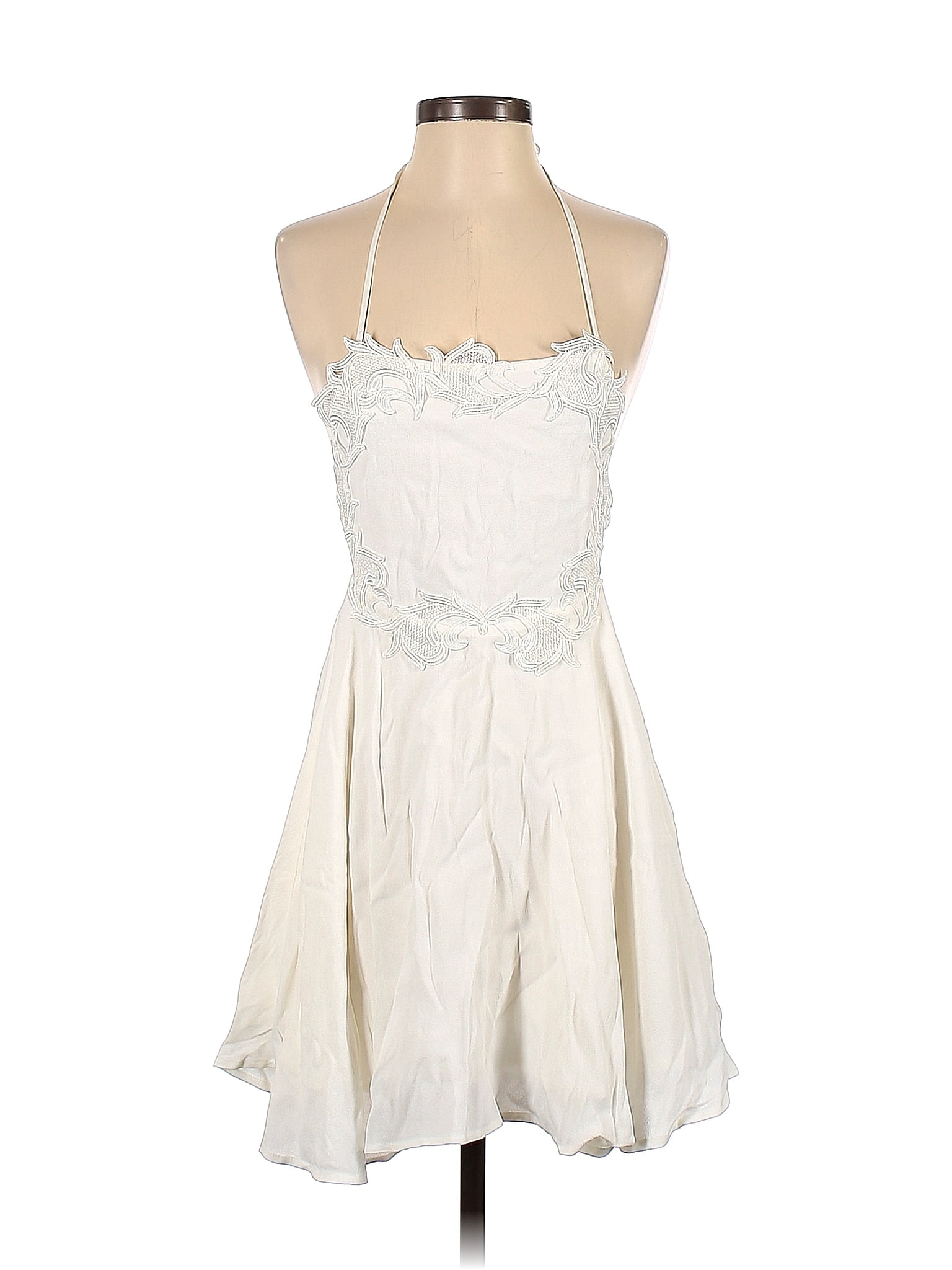 For Love & Lemons 100% Rayon Ivory Casual Dress Size S - 58% off | thredUP