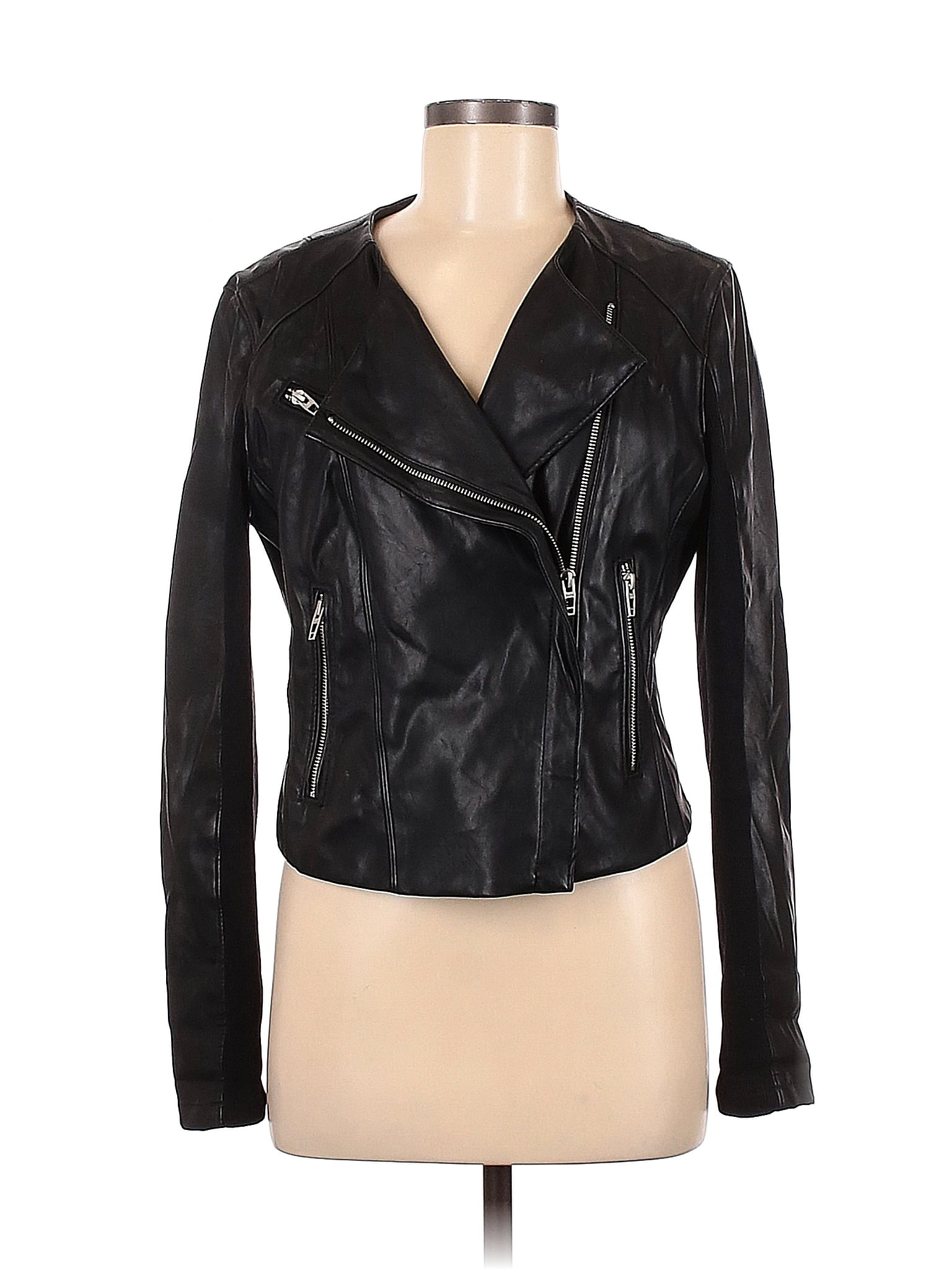 Blank NYC Black Faux Leather Jacket Size M - 67% off | thredUP