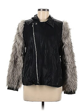 GOLDIE Faux Leather Jacket (view 1)