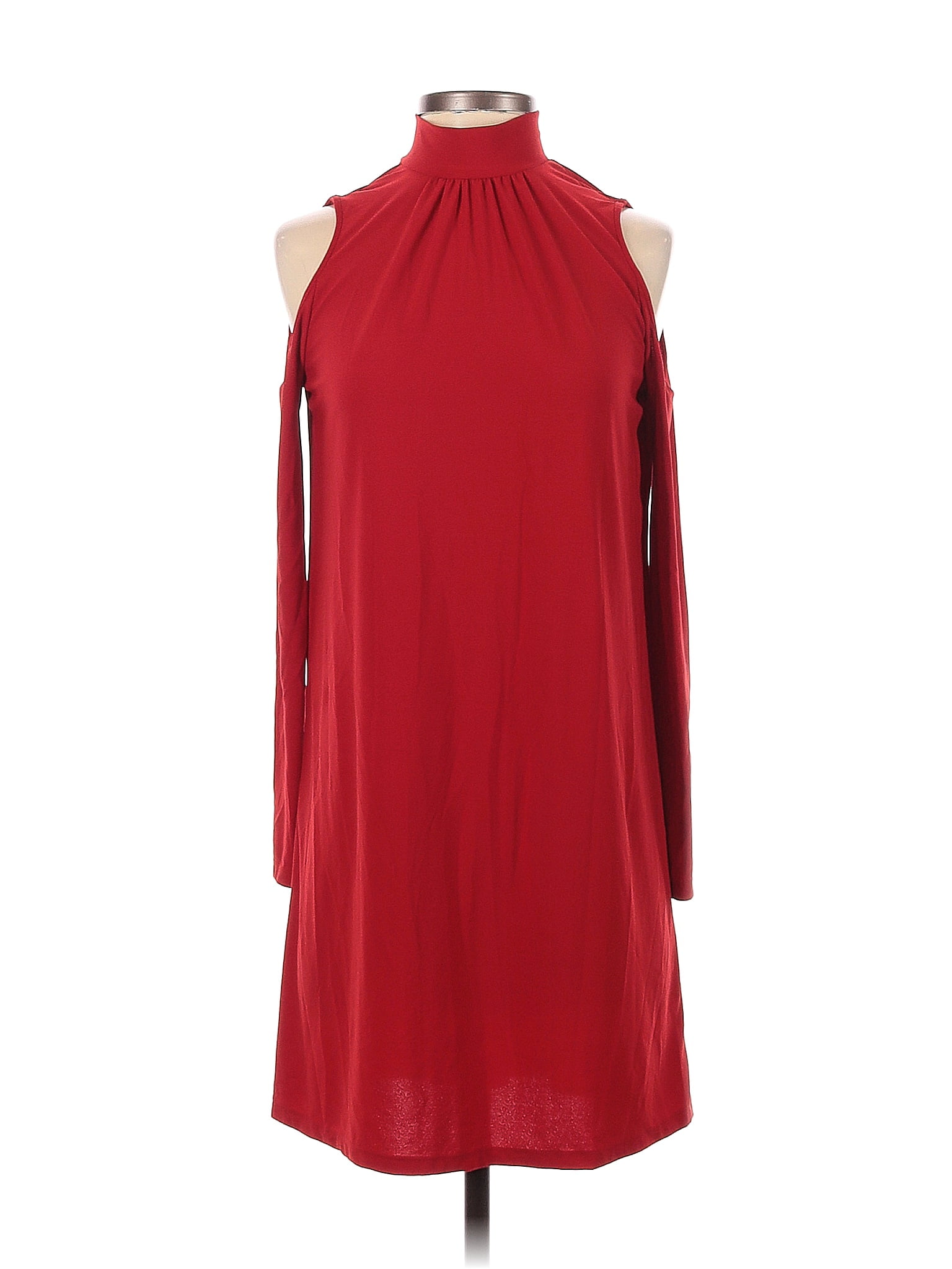 Ken Burgundy Red Casual Dress Size XS