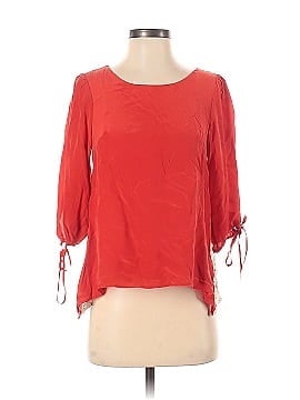 Stitch & Knot Long Sleeve Silk Top (view 1)