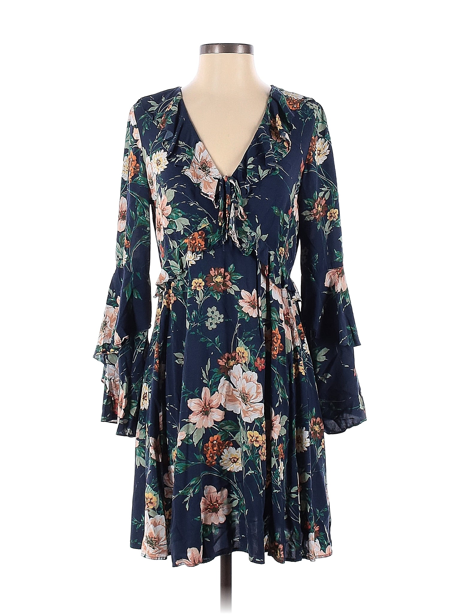 Armoire  Rent this ba&sh Short Flared Sleeve V-Neck Maxi Dress