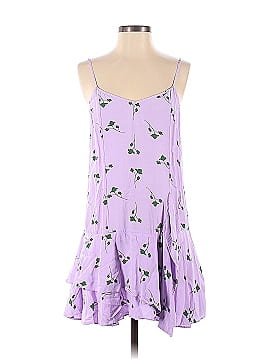 Thakoon Collective Purple Floral Slip Dress (view 1)
