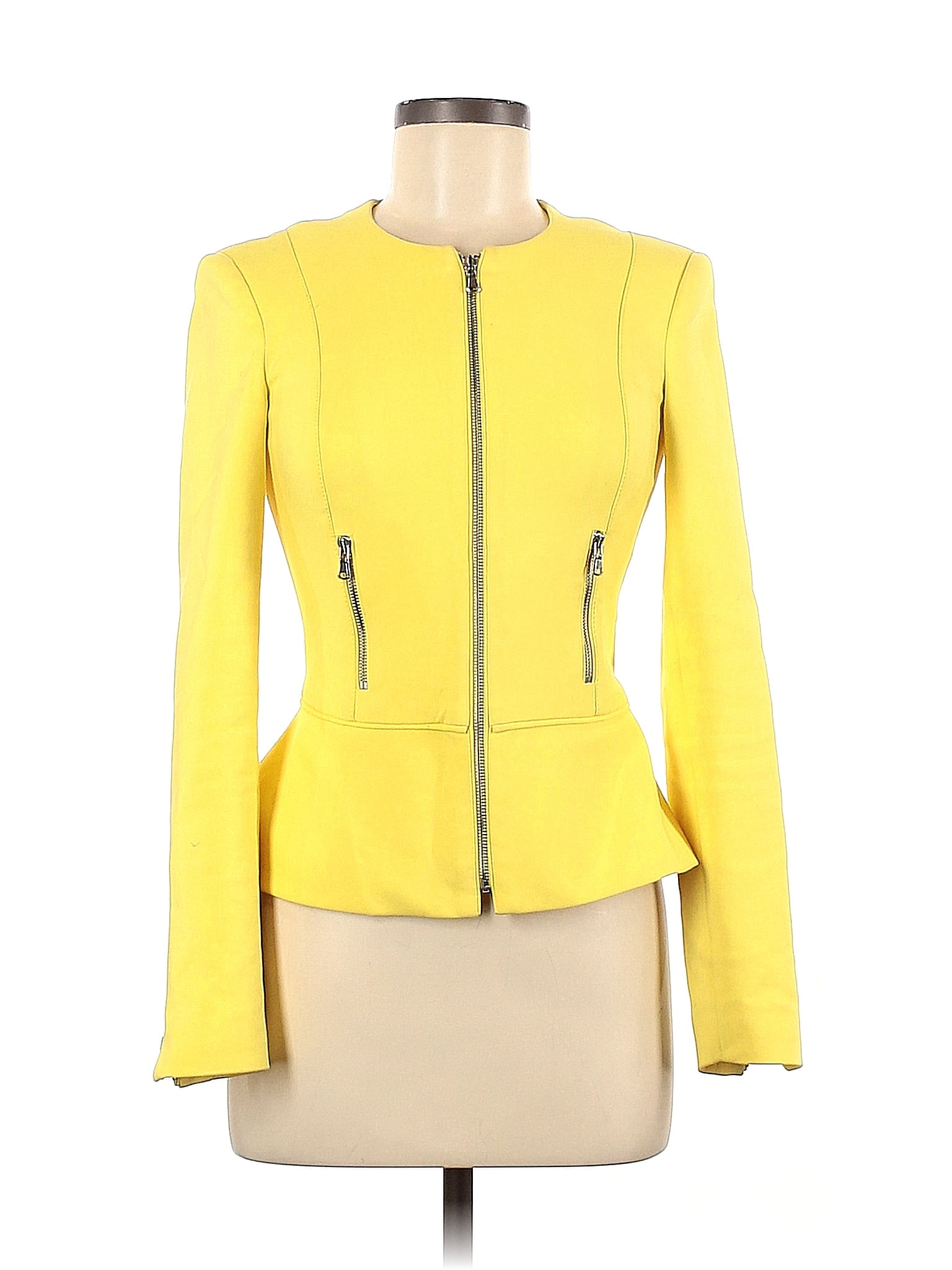 Trafaluc by Zara 100% Polyester Yellow Jacket Size XS - 63% off | thredUP