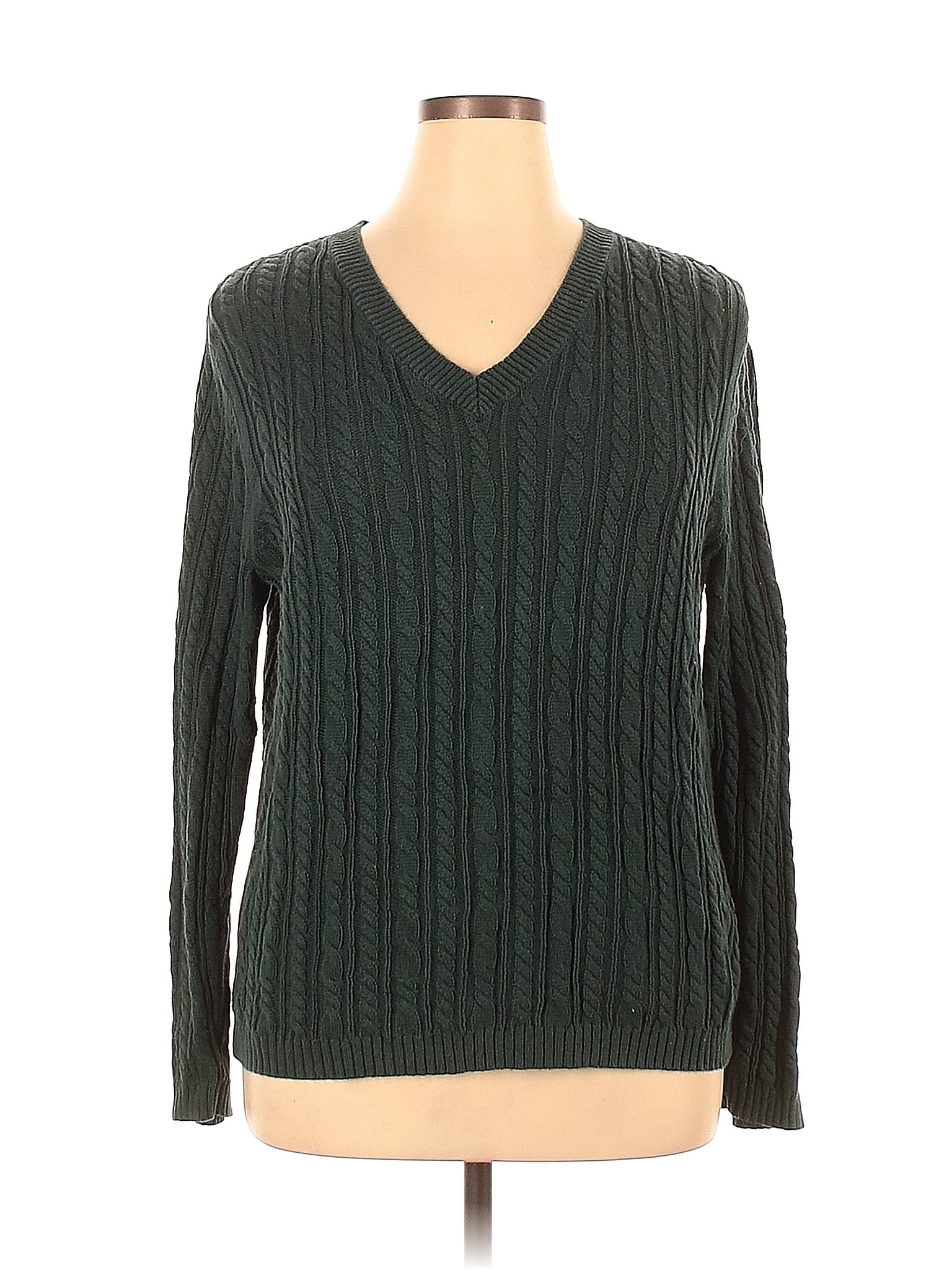 Croft & Barrow 100% Acrylic Gray Pullover Sweater Size 3X (Plus) - 55