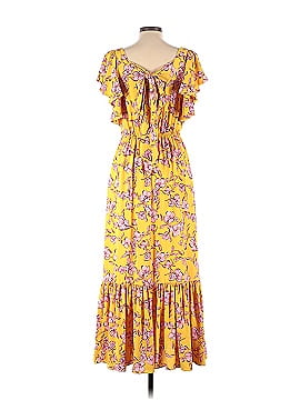 Sachin + Babi Yellow Flutter Sleeve Floral Dress (view 2)