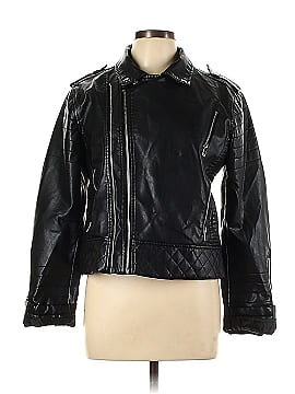 AFTF BASIC Faux Leather Jacket (view 1)