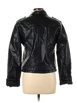 AFTF BASIC Faux Leather Jacket (view 2)