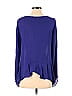 Ramy Brook 100% Silk Blue Long Sleeve Silk Top Size XS - photo 2