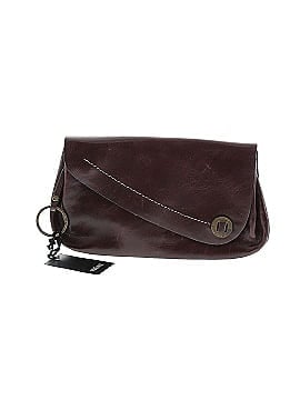 Prune Leather Clutch (view 1)