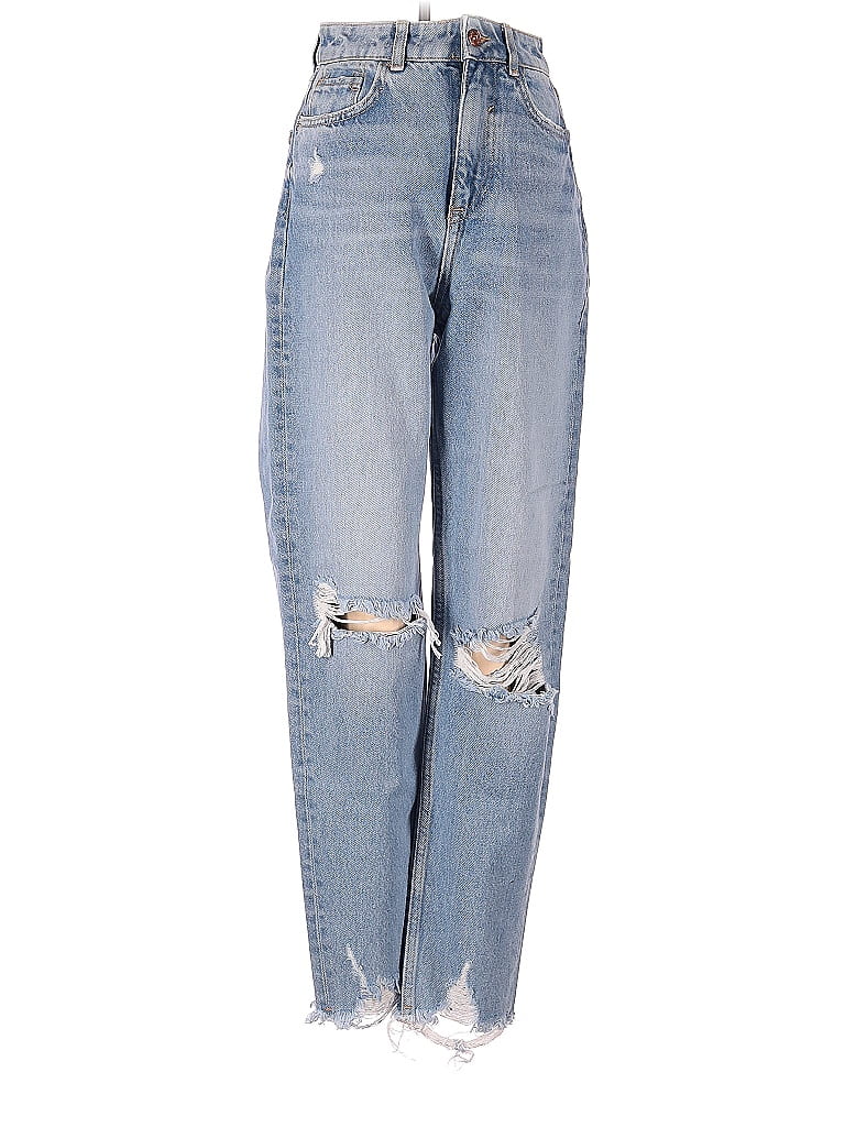 Zara 100 Cotton Blue Jeans Size 0 36 off thredUP