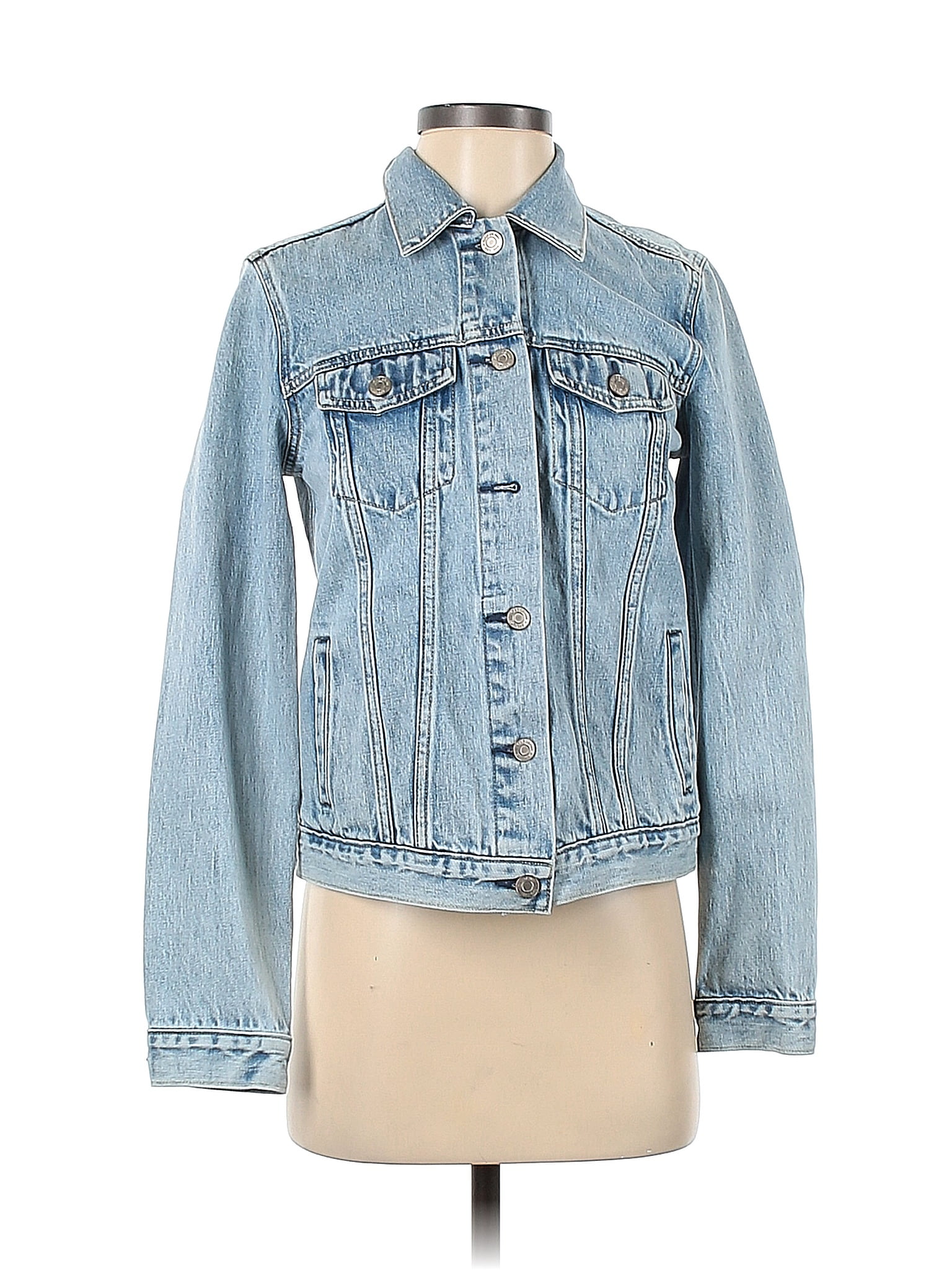 Gap 100 Cotton Blue Denim Jacket Size Xs 77 Off Thredup