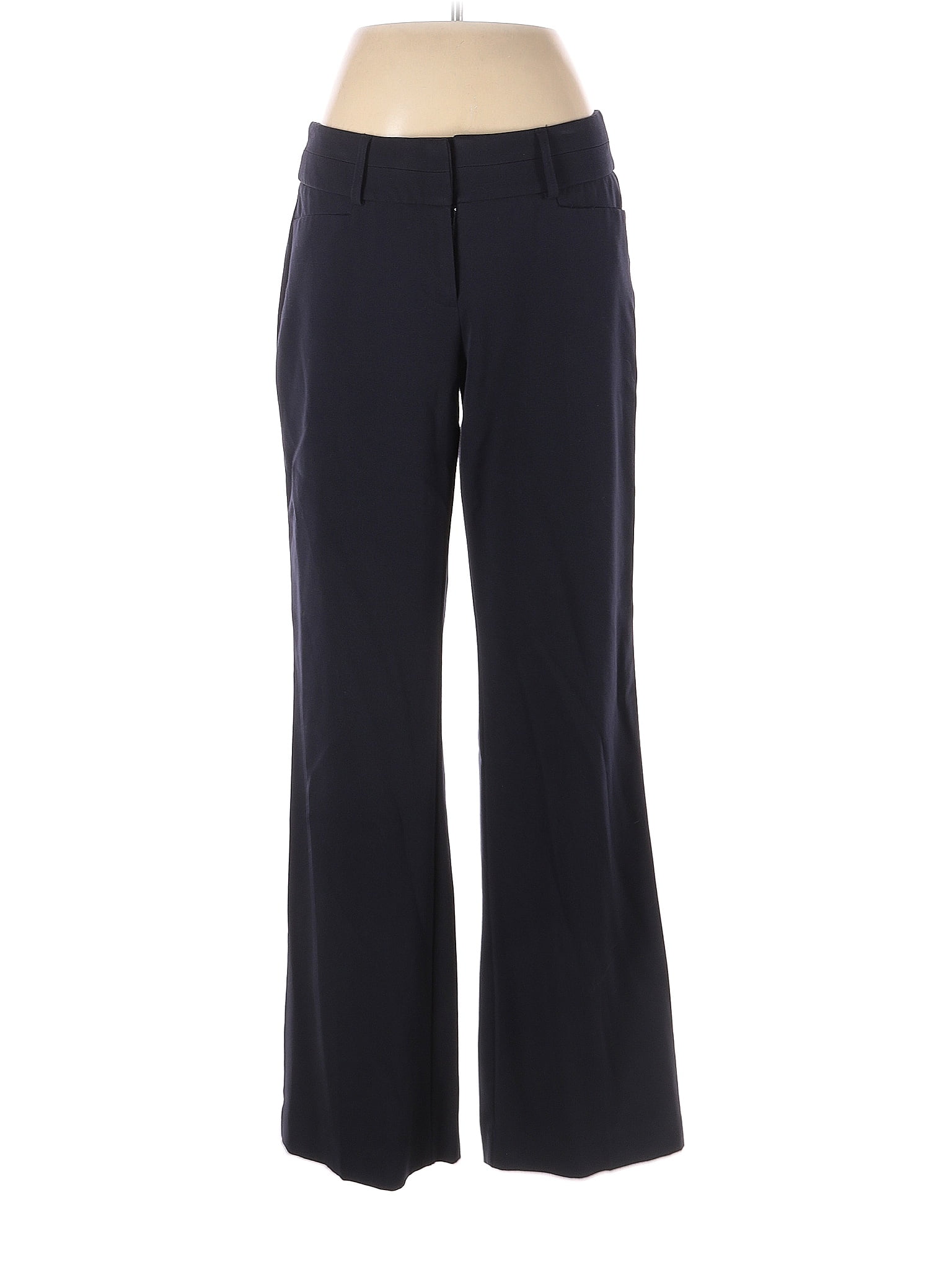 Apt. 9 Solid Navy Black Dress Pants Size 8 - 56% off | thredUP