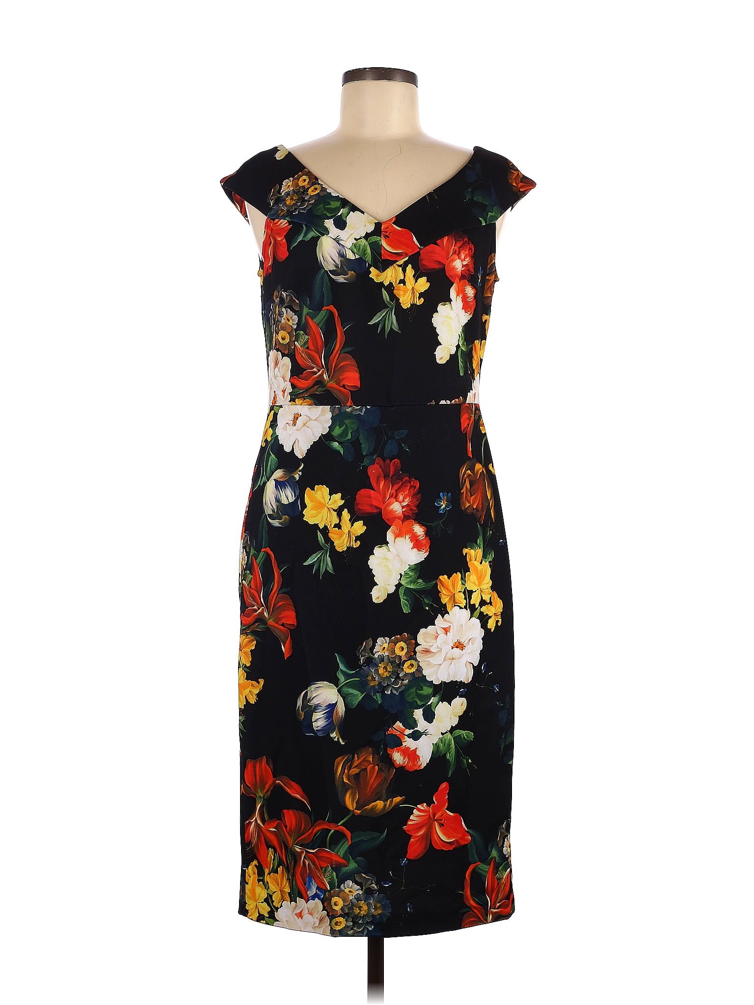 New York And Company Floral Black Casual Dress Size M 64 Off Thredup