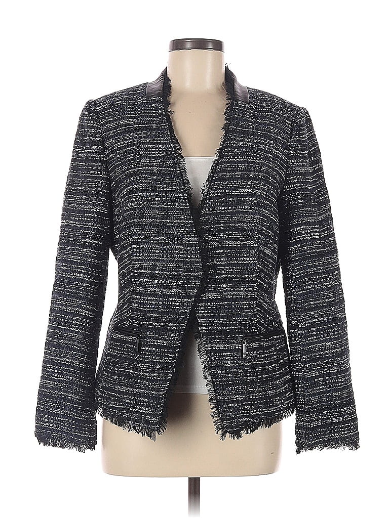 Ivanka Trump Stripes Gray Blazer Size 8 - 71% off | thredUP