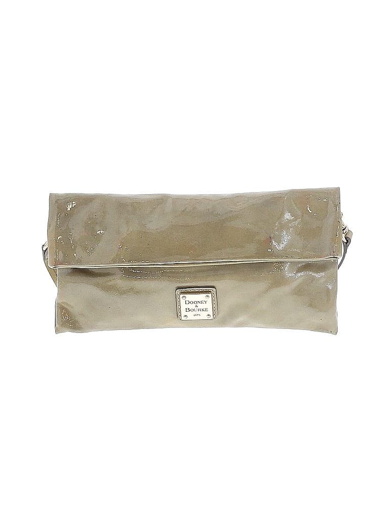 Dooney & Bourke Solid Green Leather Shoulder Bag One Size - photo 1