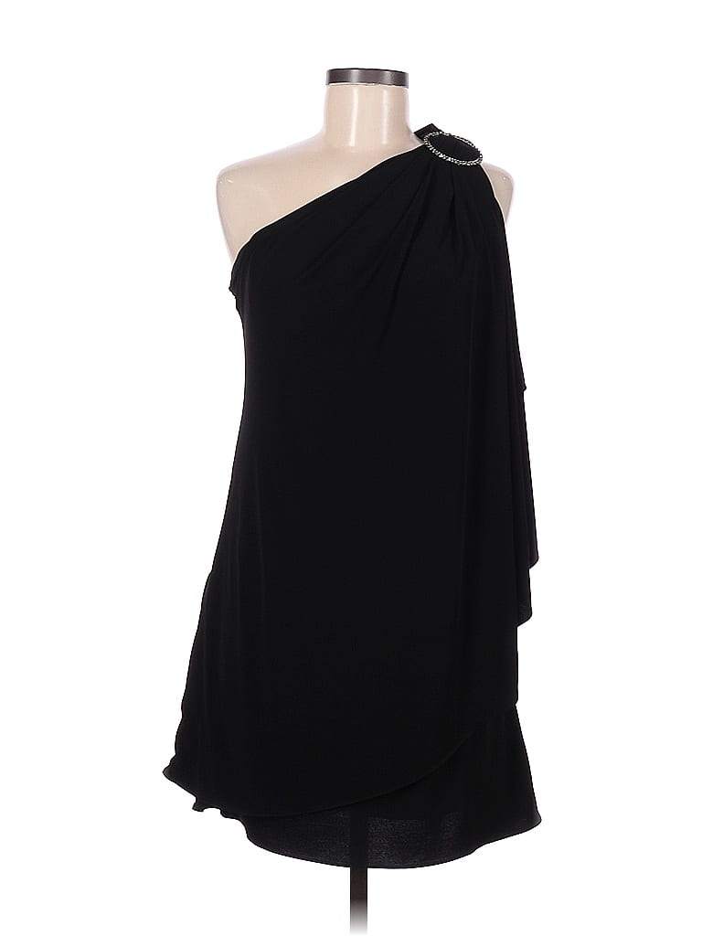 White House Black Market Solid Black Casual Dress Size 8 - 71% off ...