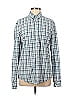 J.Crew Factory Store Checkered-gingham Plaid Blue Long Sleeve Button-Down Shirt Size M - photo 1