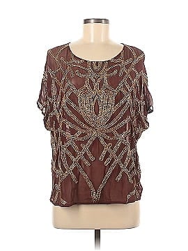 Haute Hippie Short Sleeve Silk Top (view 1)